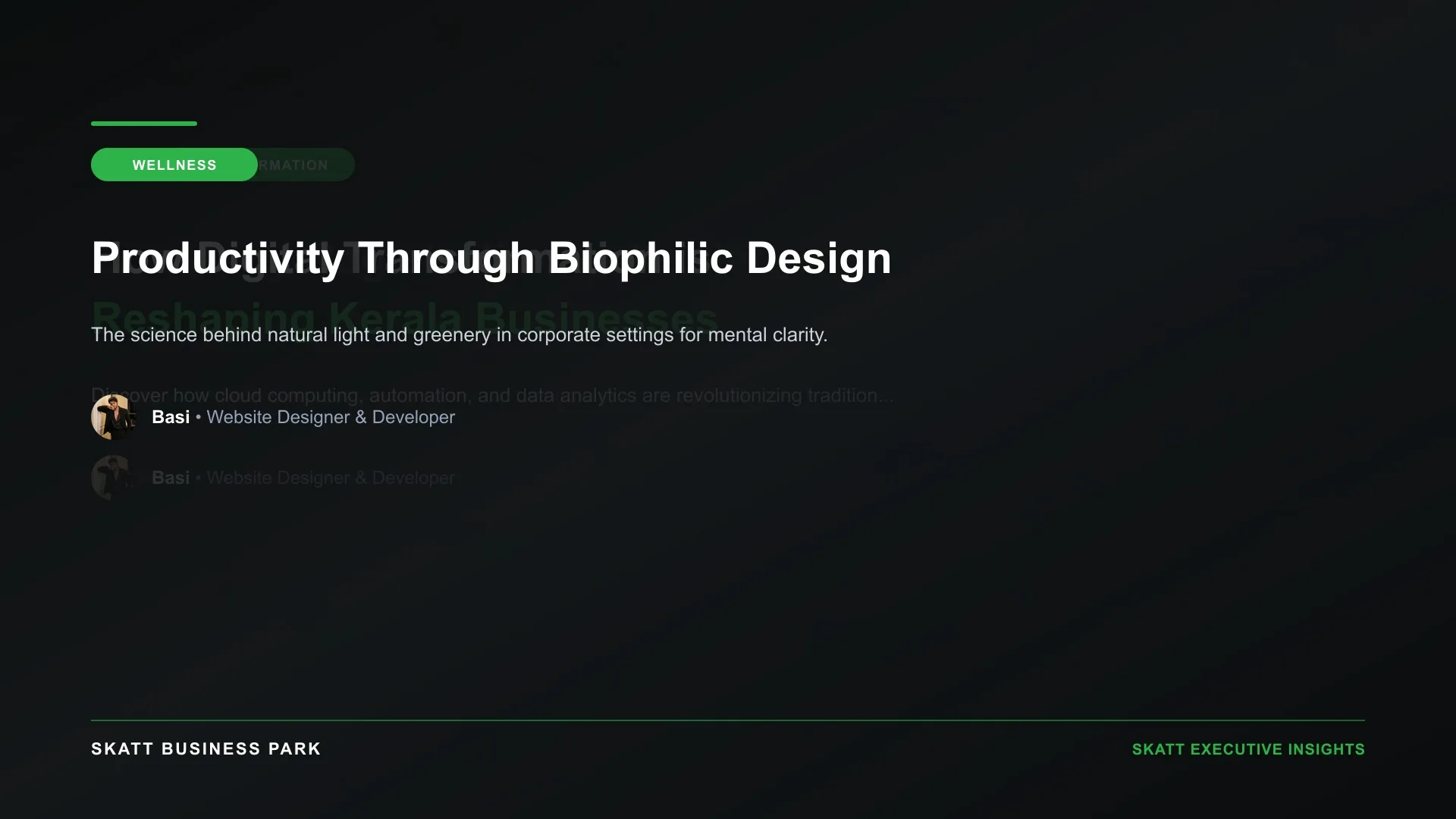 Productivity Through Biophilic Design - SKATT Business Park Article 46