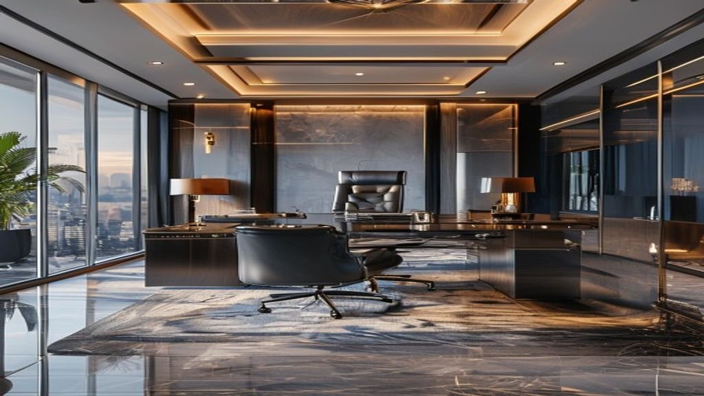 Luxury corporate executive office with premium design